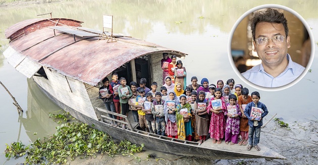 বিশ্বে পরিচিতি পেলো পাবনার ভাসমান স্কুল
