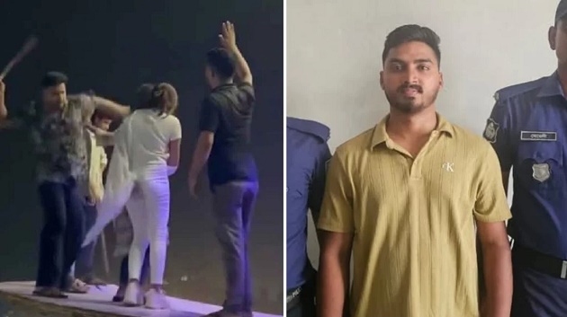 লঞ্চে দুই তরুণীকে মারধর করা সেই যুবক গ্রেপ্তার