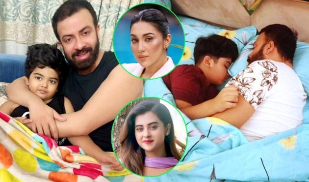 বাবা-ছেলের ছবি ঘিরে অপু-বুবলীর ভার্চুয়াল যুদ্ধ