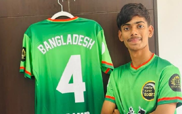আন্তর্জাতিক কিশোর ফুটবল আসরে সুযোগ পেয়েছে হবিগঞ্জের নাহিদ