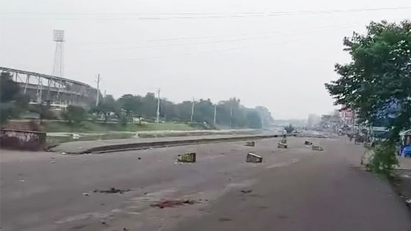 গোপালগঞ্জ থমথমে, চলছে ২২ ঘণ্টার কারফিউ