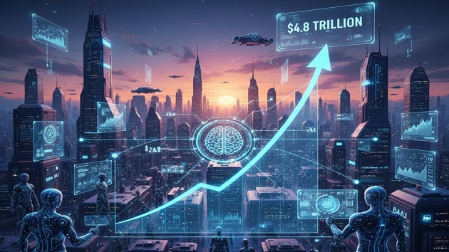 ৪.৮ ট্রিলিয়ন ডলারের বাজার দখলের পথে এআই