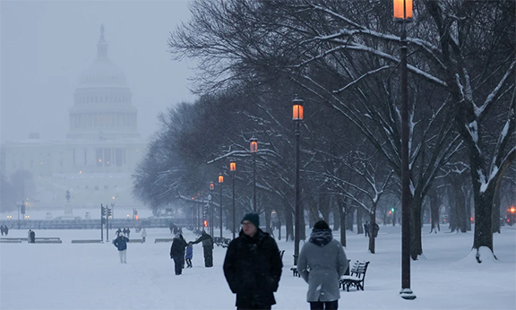 তীব্র শৈত্যপ্রবাহে বিপর্যস্ত যুক্তরাষ্ট্রের ট্রাই-স্টেট এলাকা