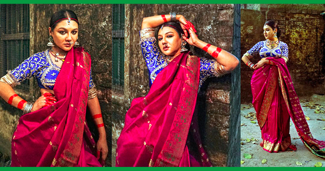 ব্যতিক্রমী লুকে জয়া আহসান 