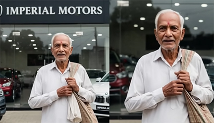 শোরুমের মালিককে গরীব ভেবে বের করে দেওয়ার পর যা হল